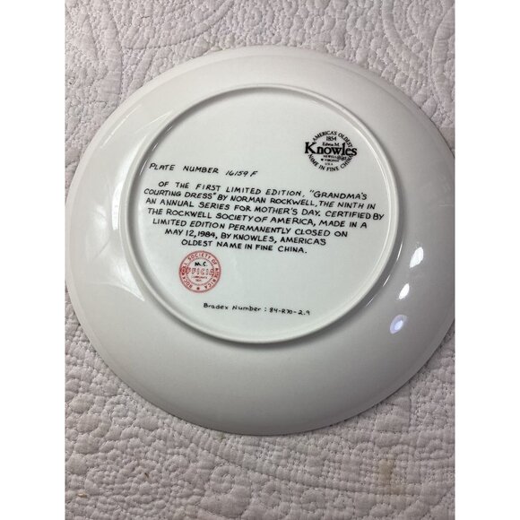 Set of 3 Plates Norman Rockwell Heritage Collection Limited Edition By Knowles - Picture 8 of 8